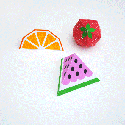 watermelon bunting template 3d fruit mini eco medium
