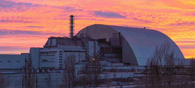watch chernobyl s huge radiation shield slide in and medium