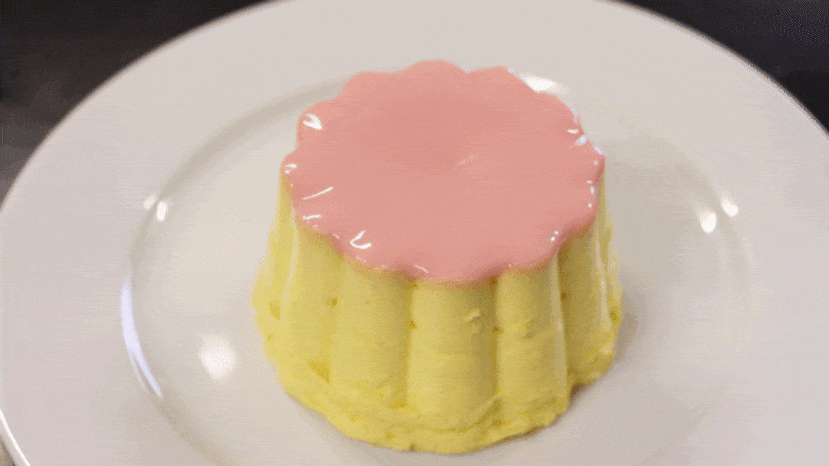 this artist destroys food and it s the most satisfying thing in world wine recipes flan gif medium