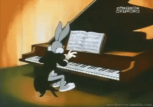 piano bugs bunny gif piano bugsbunny typewriter discover share medium