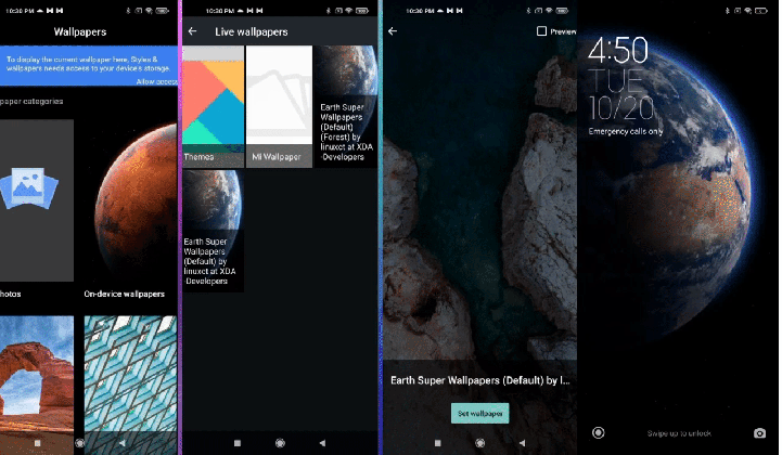 how to activate xiaomi super wallpapers with or without miui 12 nextpit earth wallpaper medium