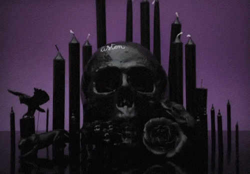 black skulls and black candles halloween halloween pictures medium