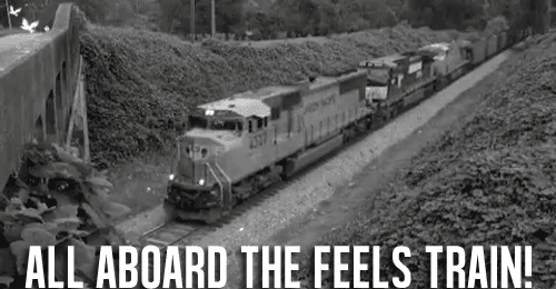 all aboard the feels train gif train feels emotions medium
