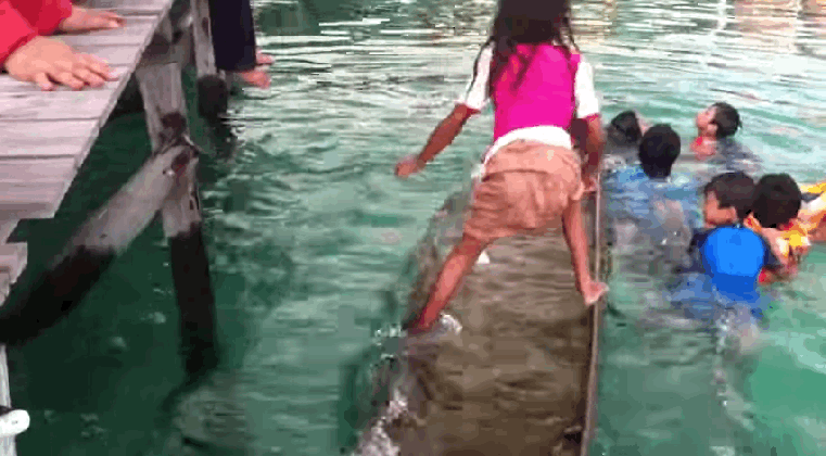 viral footage of malaysian sea gypsy girl saving a canoe from medium