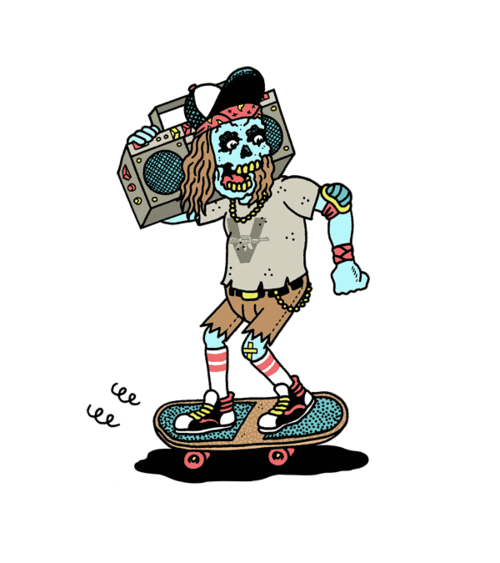 freak city skatepunkers gif art pinterest illustrations medium