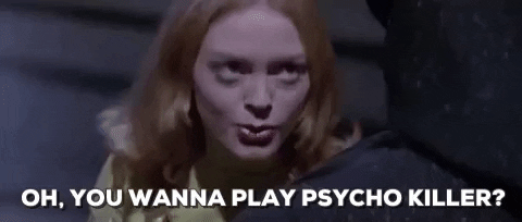 rose mcgowan oh you wanna play psycho killer gif find share on giphy medium