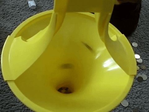 the yellow wishing well coin funnel nostalgia medium