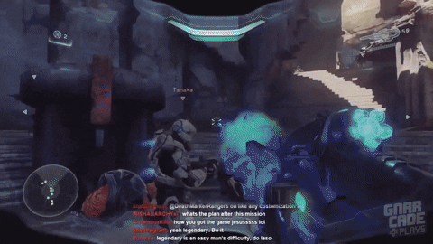 halo landing gif find share on giphy medium