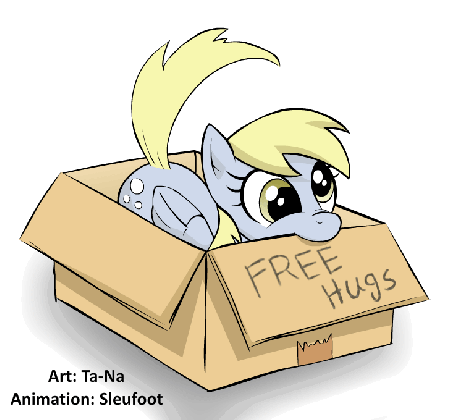 derpy free hugs animated my little pony friendship is medium