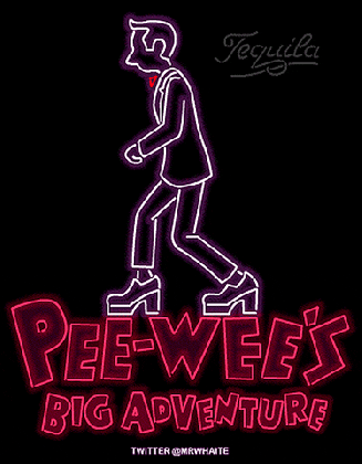 pee wee herman neon gif find share on giphy medium