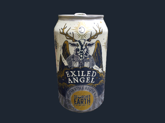exiled angel can redesign illustration scorched earth brewing by corinne mock creative on dribbble satan the devil medium