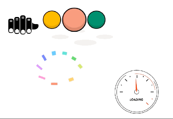 svg and css for simple loading spinners medium
