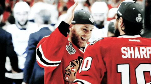 i love these two chicago blackhawks gif find share on medium