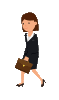 file corporate woman walking with suitcase gif animation loop gif medium
