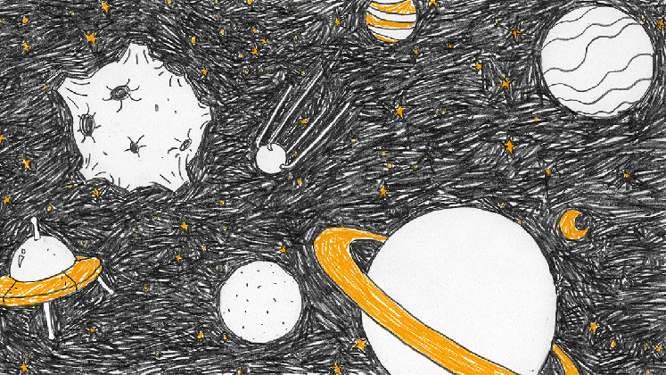 daily doodles outer space medium