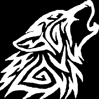 pixilart wolf symbol by hidden leaf sam white medium