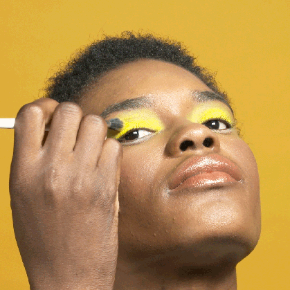 bold yellow eye makeup step by step video medium