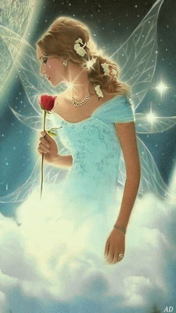 angel fantasy free wallpaperdesktop beautiful angel flowers medium