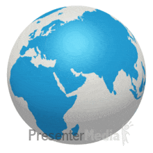 world map and globes a powerpoint template from presentermedia com medium