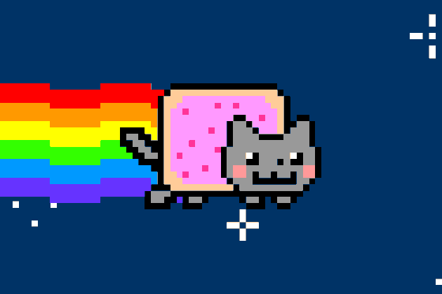 nyan cat is being sold as a one of kind piece crypto awesome animated gifs moving for job medium