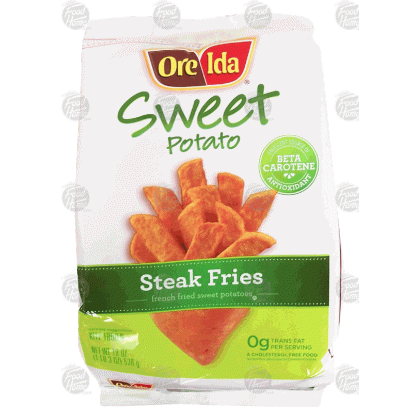 ore ida sweet potato steak fries 19 oz fry steak cut potato medium