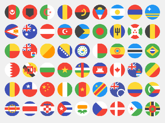 simplified country flags by vince smigiel dribbble medium