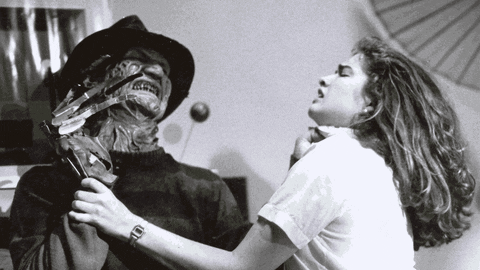 a nightmare on elm street horror gif find share on giphy medium