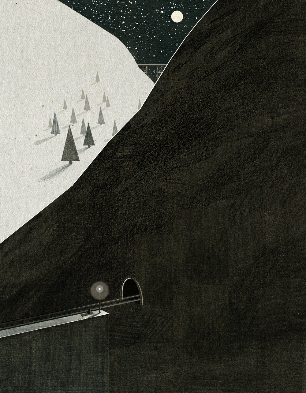 subtly animated gifs of landscape scenes by nancy liang moon medium