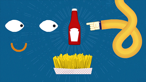 french fries animation gif find share on giphy medium
