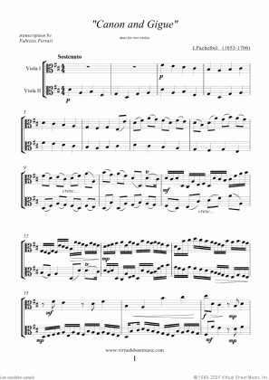 pachelbel canon in d sheet music for two violas pdf medium
