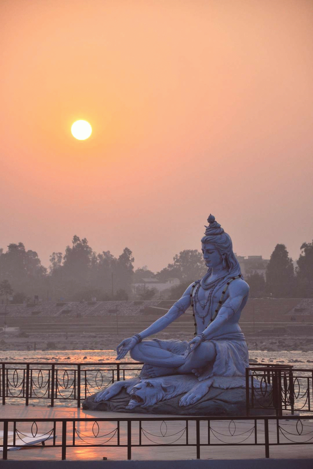 sunset over the ganges rishikesh india wanna be here at incredible and indus rivers in medium