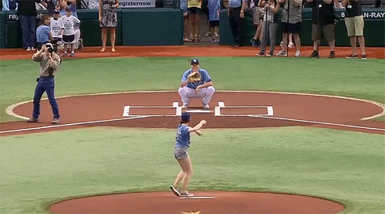 gif carly rae jepsen threw out a ceremonial first pitch medium