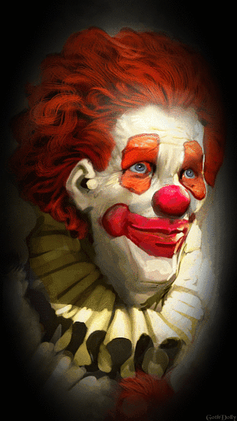 killer clown no just no scary creepy dark and macabre medium