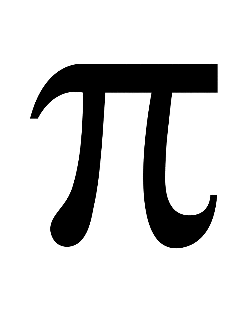 pie symbol clip art flashcard of a math symbol for pi for the medium