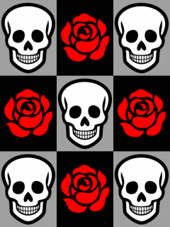 skulls and roses gif download share on phoneky medium