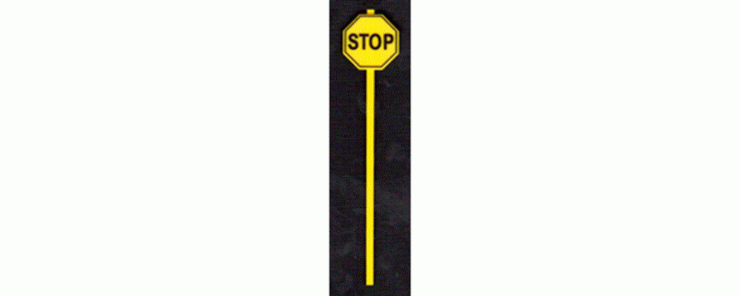 3541 yellow stop sign medium