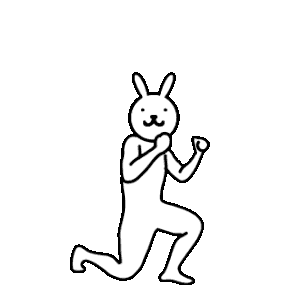line creators stickers the running rabbit 2 taiwan version medium