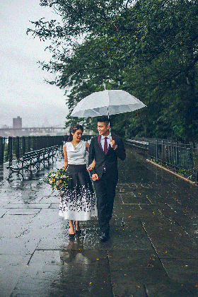 brooklyn bridge pier wedding nyc city hall north star umbrella medium