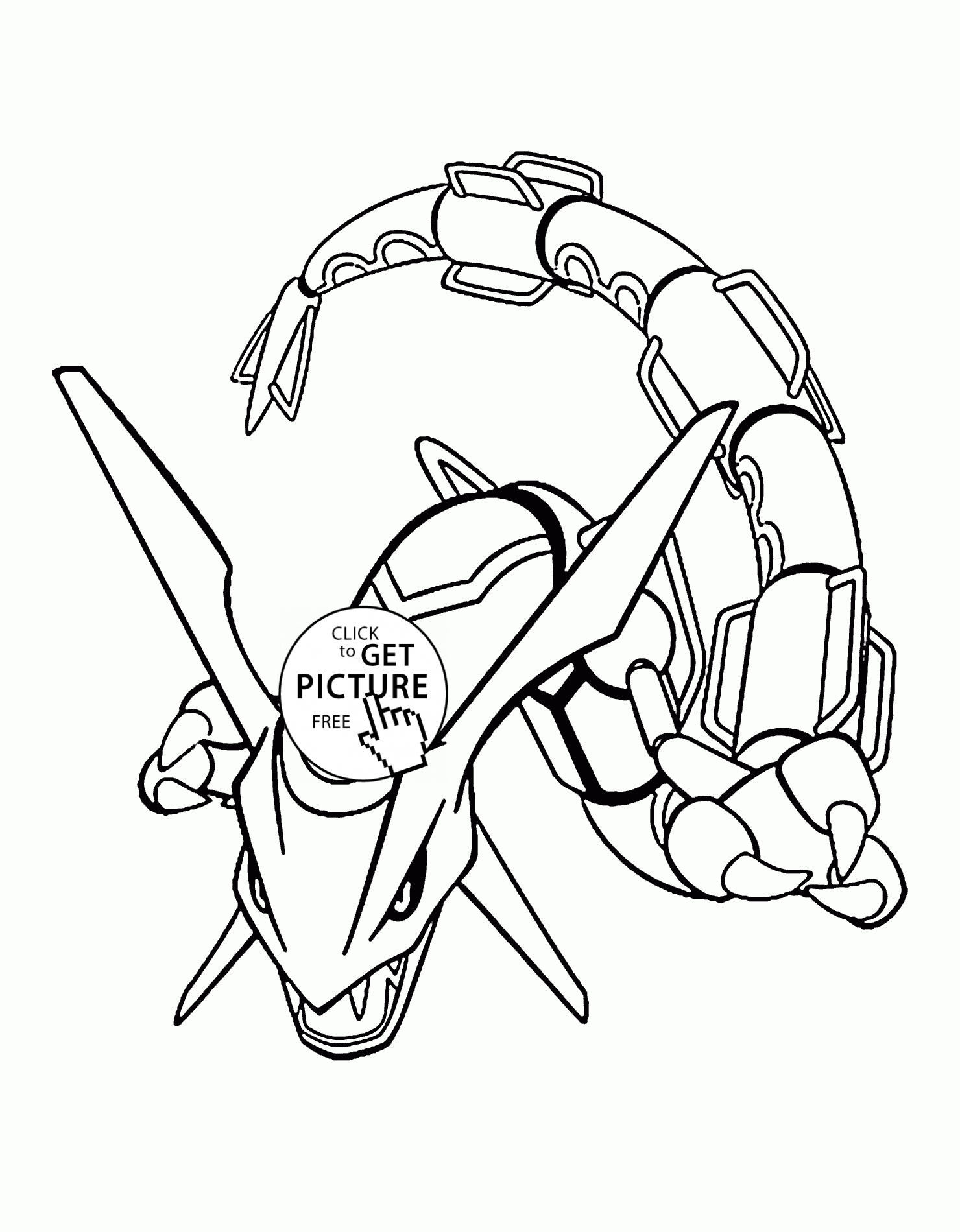 pokemon rayquaza coloring pages for kids pokemon characters medium