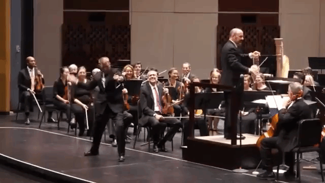 the florida orchestra recreates geico s triangle solo commercial medium