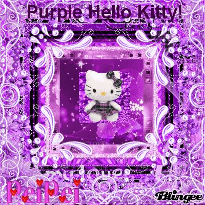 purple hello kitty picture 132468918 blingee com medium