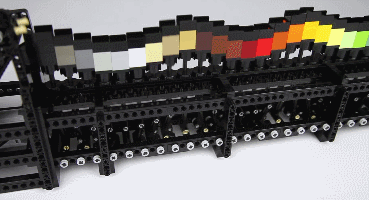 rainbow wave lego machine with 1150 moving parts medium