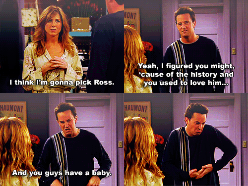 why chandler is the best sitcom character ever in bed medium