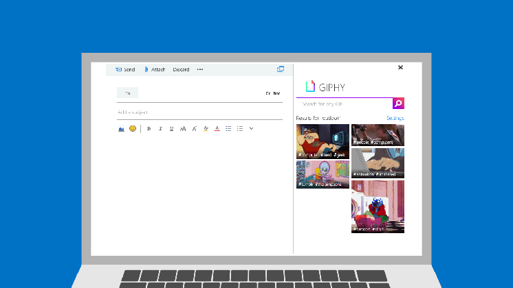 outlook com exits preview with office 365 integration giphy support mentions more techcrunch buying animated gifs medium