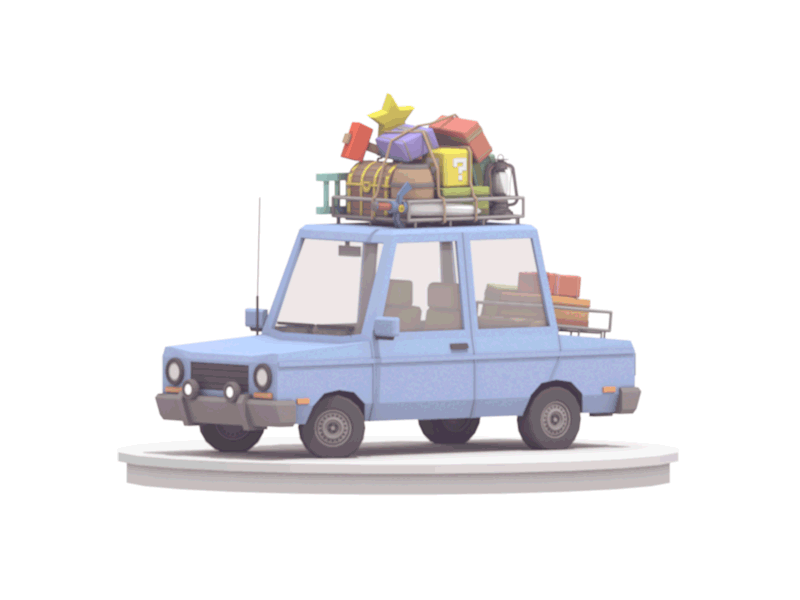 road trip car gif pinterest low poly and animation medium