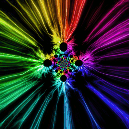 light speed rainbow flower animated by jadelovefireknight medium