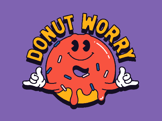 donut worry by mat voyce on dribbble medium