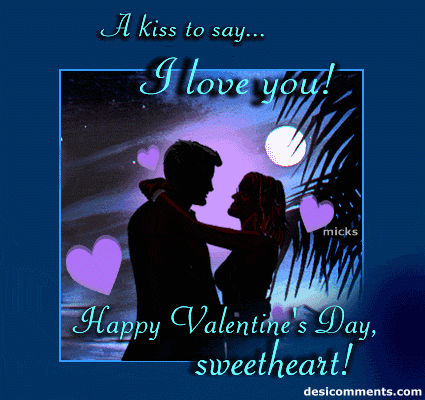 a kiss to say i love you happy valentine s day sweetheart medium