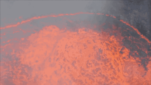 volcano lava gif find share on giphy medium