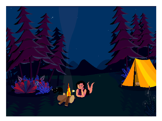 night camping by tissa tom on dribbble fireflies at wallpaper medium